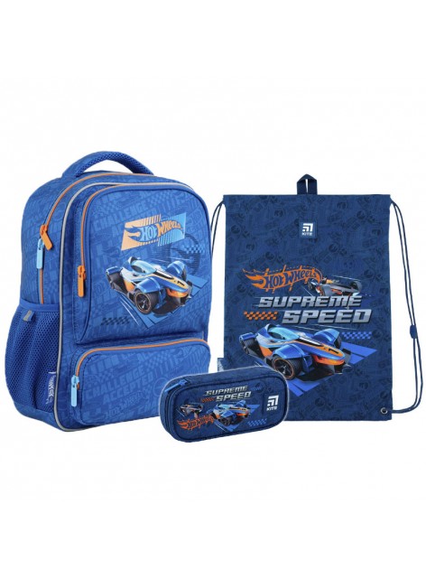Рюкзак в комплекті 3 в 1 Hot Wheels KITE HW24-559XS+600M-2+662-1