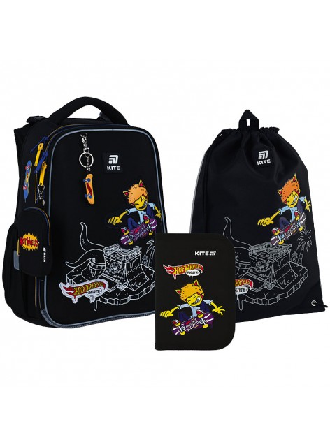 Рюкзак в комплекті 3 в 1 Hot Wheels KITE HW25-531M+600M-2+622-2