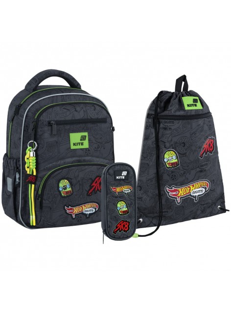 Рюкзак в комплекті 3 в 1 Hot Wheels KITE HW26-773M+601M-2+599