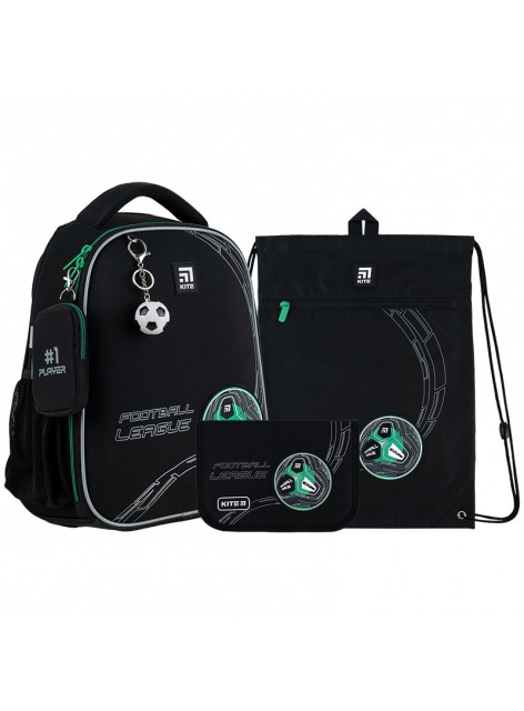 Рюкзак в комплекті 3 в 1 Football KITE K24-555S-9+601M-8+622-6