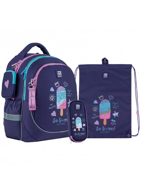Рюкзак в комплекті 3 в 1 So Sweet KITE K24-700M-6+600M-7+599-7