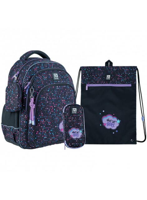 Рюкзак в комплекті 3 в 1 Get It Girl KITE K24-763M-2+601M-7+662-21 Рюкзак в комплекті 3 в 1 Get It Girl KITE K24-763M-2+601M-7+662-21