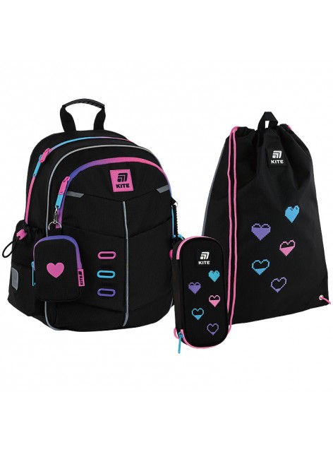 Рюкзак в комплекті 3 в 1 Color Splash KITE K25-771S-3+600M-17+662-13 Рюкзак в комплекті 3 в 1 Color Splash KITE K25-771S-3+600M-17+662-13