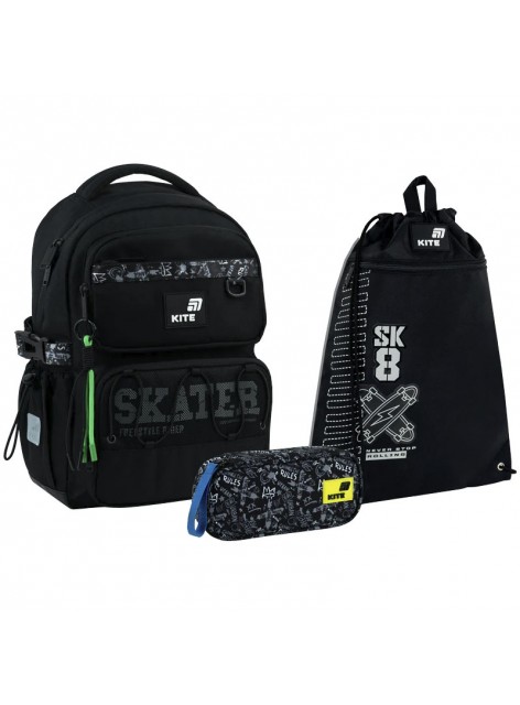 Рюкзак в комплекті 3 в 1 Skater KITE K26-1022M-2+601M-6+662-9 Рюкзак в комплекті 3 в 1 Skater KITE K26-1022M-2+601M-6+662-9