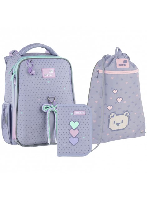 Рюкзак в комплекті 3 в 1 Lovely KITE K26-531M+601M-18+621-3 Рюкзак в комплекті 3 в 1 Lovely KITE K26-531M+601M-18+621-3