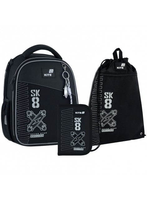 Рюкзак в комплекті 3 в 1 Skate KITE K26-555S-7+601M-6+622-4 Рюкзак в комплекті 3 в 1 Skate KITE K26-555S-7+601M-6+622-4