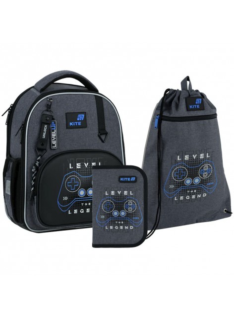 Рюкзак в комплекті 3 в 1 Level UP KITE K26-556M-3+601M-15+622-6 Рюкзак в комплекті 3 в 1 Level UP KITE K26-556M-3+601M-15+622-6