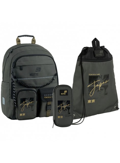 Рюкзак в комплекті 3 в 1 Tokyo Vibe KITE K26-584M-4+601M-50+662-14