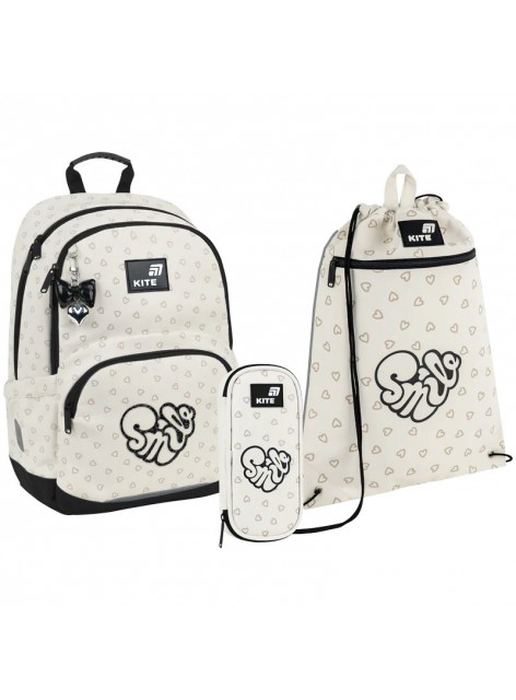 Рюкзак в комплекті 3 в 1 Shimmer&Smile KITE K26-585M-2+601M-31+662-17 Рюкзак в комплекті 3 в 1 Shimmer&Smile KITE K26-585M-2+601M-31+662-17