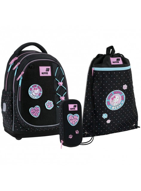 Рюкзак в комплекті 3 в 1 Pretty Kitty KITE K26-724S-1+601M-38+662-1 Рюкзак в комплекті 3 в 1 Pretty Kitty KITE K26-724S-1+601M-38+662-1