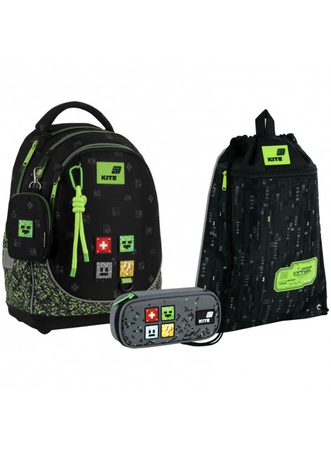 Рюкзак в комплекті 3 в 1 Pixel KITE K26-724S-4+601M-16+662-22