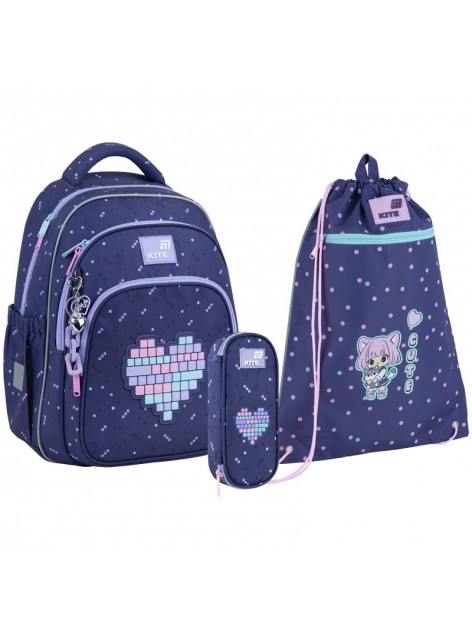 Рюкзак в комплекті 3 в 1 Type Love KITE K26-763M-2+601M-7+599-7