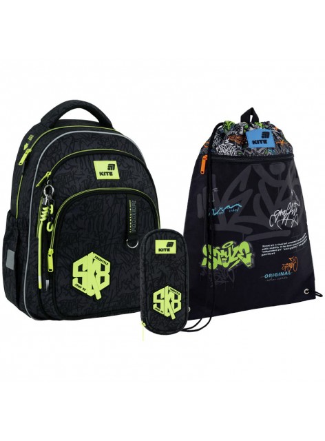 Рюкзак в комплекті 3 в 1 SK8 KITE K26-763M-3+601M-33+599-6 Рюкзак в комплекті 3 в 1 SK8 KITE K26-763M-3+601M-33+599-6