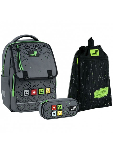 Рюкзак в комплекті 3 в 1 Pixel KITE K26-772M-2+601M-16+662-22