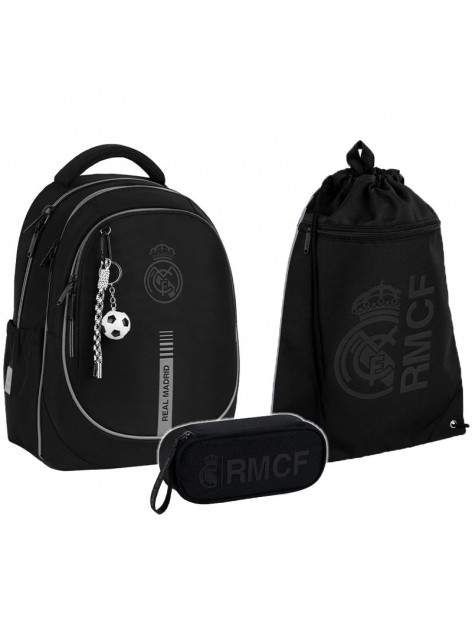 Рюкзак в комплекті 3 в 1 FC Real Madrid KITE RL26-700M+601M+599 Рюкзак в комплекті 3 в 1 FC Real Madrid KITE RL26-700M+601M+599