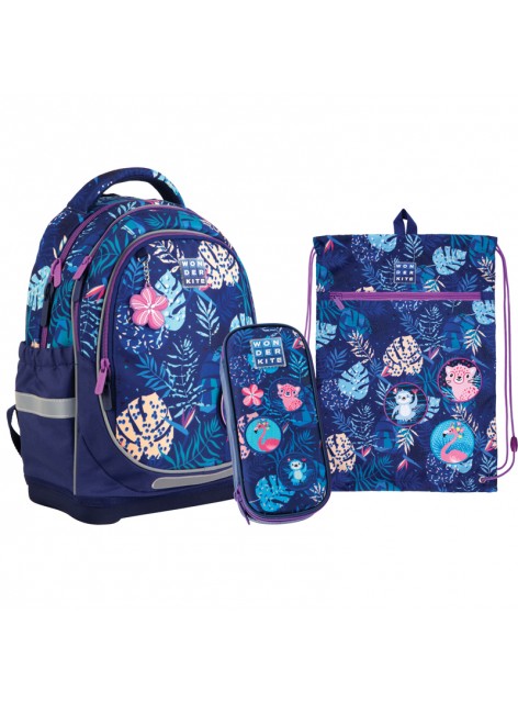 Рюкзак в комплекте 3 в 1 Wonder Kite Jungle SET_WK21-724S-3