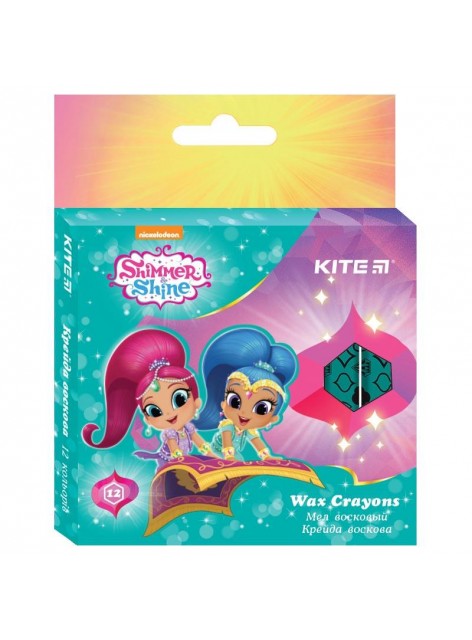 Мелки восковые, 12 цветов Shimmer&Shine KITE SH18-070