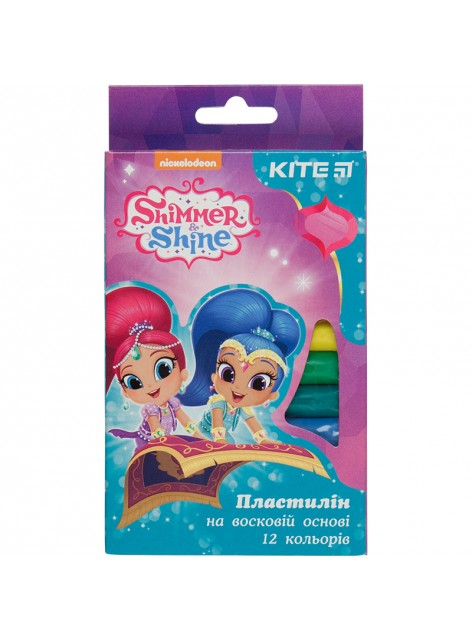 Пластилин мягкий, 12 цветов Shimmer&Shine KITE SH18-086