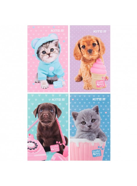 Блокнот-планшет, A6, 50 аркушів Kite Studio Pets SP23-195