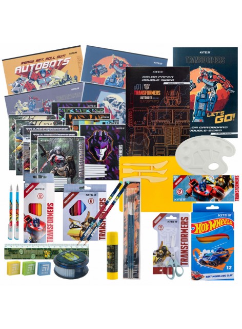 Набір канцтоварів 29 предметів Kite Transformers TF24-000-29 Набір канцтоварів 29 предметів Kite Transformers TF24-000-29