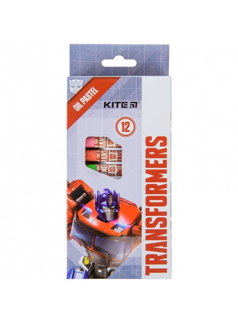 Пастель масляна, 12 кольорів KITE Transformers TF22-071