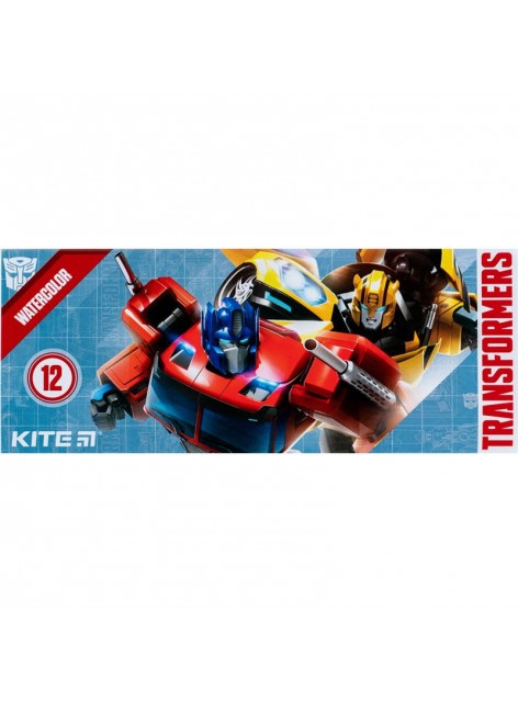 Фарби акварельні 12 кольорів KITE Transformers TF23-041 Фарби акварельні 12 кольорів KITE Transformers TF23-041