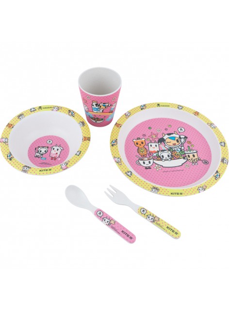 Набір посуду з бамбука (5 предметів) KITE Tokidoki TK22-313