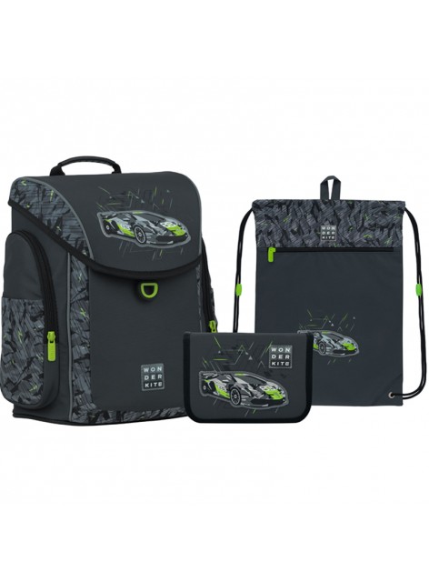 Шкільний набір 3 в 1 Wonder Kite Sport Car SET_WK22-583S-4