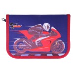 Пенал з наповненням 1 ярус, 2 відвороти CLASS Motobike 99208H