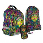 Рюкзак в комплекте 3 в 1 DC Comics KITE DC21-700M-2+600M-2+662-2