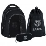 Рюкзак в комплекті 3 в 1 FC Barcelona KITE BC26-8001L+601M-1+599