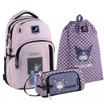 Рюкзак в комплекті 3 в 1 Kuromi KITE HK25-2578M+600L-2+2700
