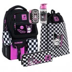 Рюкзак в комплекті 3 в 1 Kuromi KITE HK25-2587M-2+601M-4+642