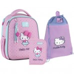Рюкзак в комплекті 3 в 1 Hello kitty KITE HK26-555S-1+601M-4+622