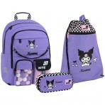 Рюкзак в комплекті 3 в 1 Kuromi KITE HK26-584M+601M-11+662-4