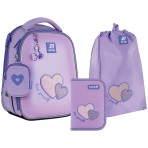 Рюкзак в комплекті 3 в 1 Sweetheart KITE K25-555S-7+600M-1+621-1