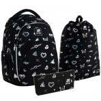 Рюкзак в комплекті 3 в 1 Education teens KITE K25-905M-2+600L-1+680-2