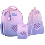Рюкзак в комплекті 3 в 1 Charming KITE K26-555S-4+601M-9+621-1