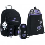 Рюкзак в комплекті 3 в 1 Panda Love KITE K26-584M-2+601M-41+662-5