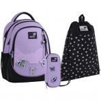 Рюкзак в комплекті 3 в 1 Crush KITE K26-700M-1+601M-14+599-9