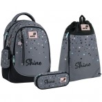 Рюкзак в комплекті 3 в 1 Shine KITE K26-700M-2+601M-26+599-11