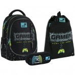Рюкзак в комплекті 3 в 1 Play the Game KITE K26-700M-4+601M-10+599-8