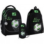 Рюкзак в комплекті 3 в 1 Football KITE K26-724S-3+601M-39+662-3