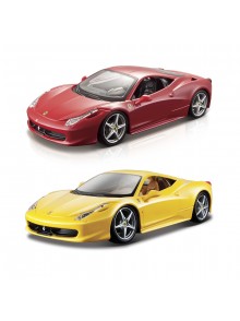 Автомодель Bburago 458 ITALIA (ассорти желтый, красный, 1:24)