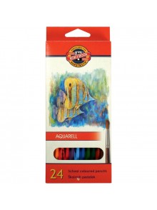 Карандаши акварельные KOH-I-NOOR MONDELUZ "Рыбки", 24 цвета