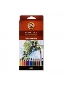 Карандаши акварельные KOH-I-NOOR MONDELUZ "Фрукты", 24 цвета