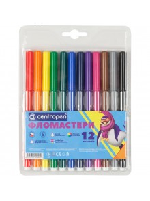 Фломастеры ТП, 12 цветов CENTROPEN 7790-12ТП