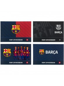 Зошит для малювання А4, 12 аркушів Kite FC Barcelona BC26-241