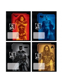 Тетрадь 24 листа, клетка (4 шт.) KITE DC Comics DC20-238