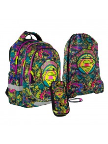 Рюкзак в комплекте 3 в 1 DC Comics KITE DC21-700M-2+600M-2+662-2